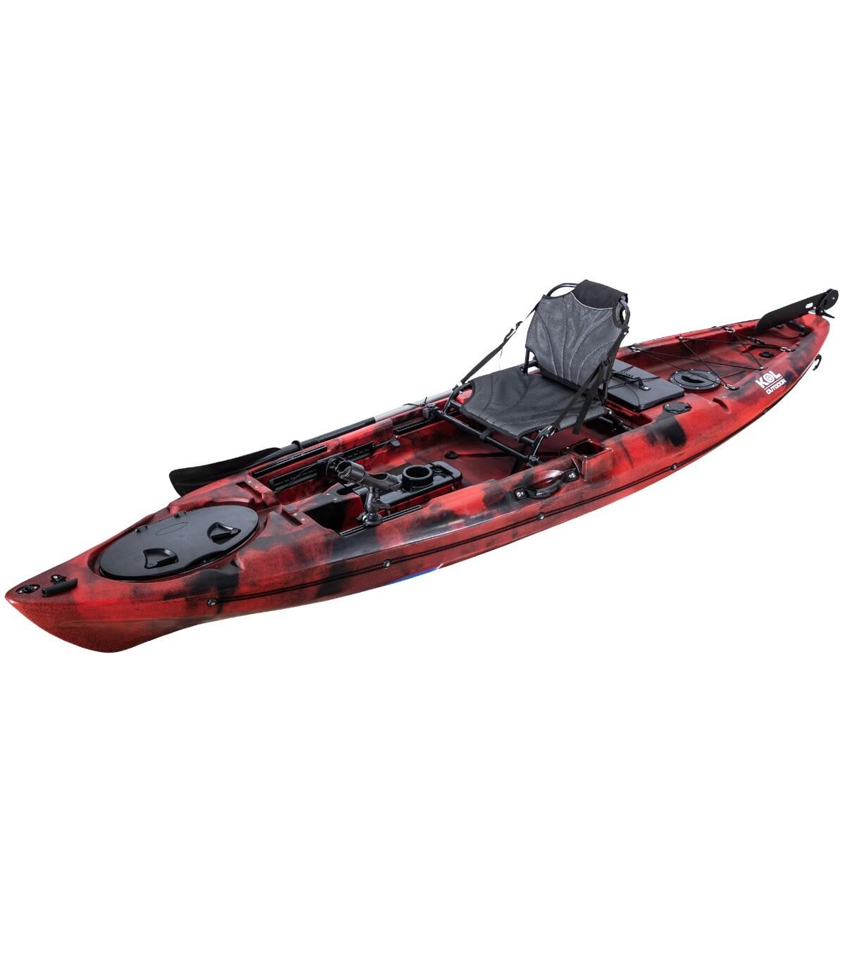 KOL OUTDOOR Kayak pesca con silla Aluminio Big Pro Angler 12 (365x84cm)