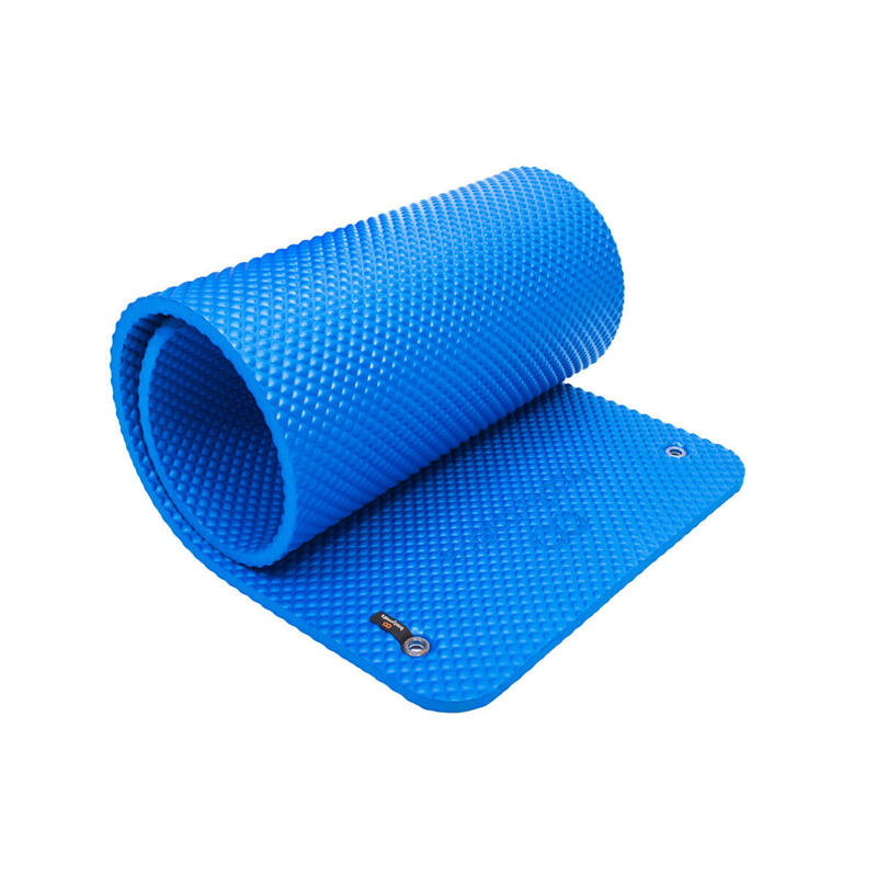 Gevoerde vloermat Maximaal comfort voor fitness en pilates. 160x60cm. Blauw