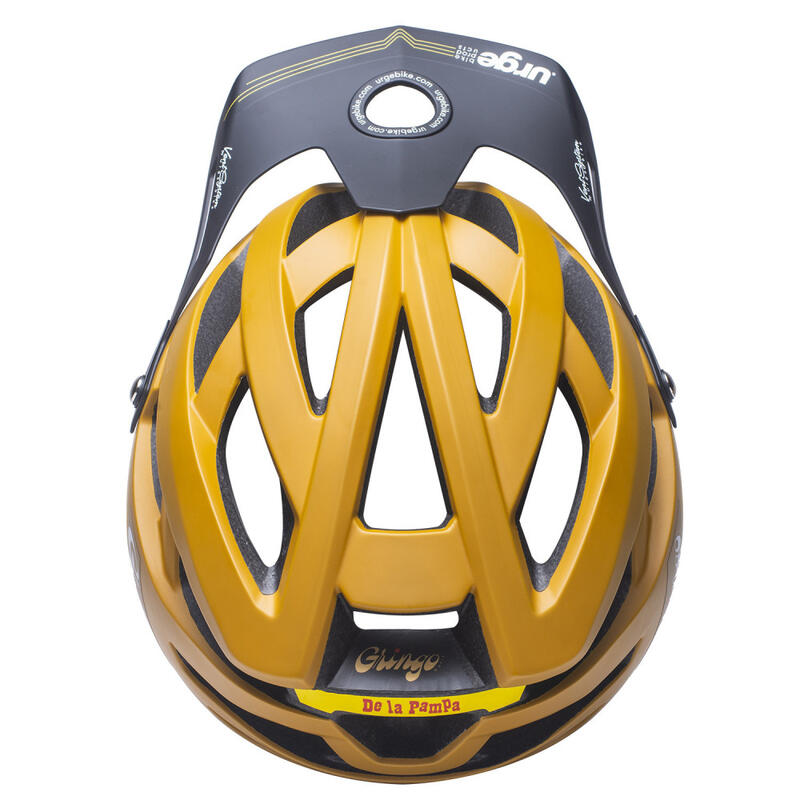 Casque VTT avec mentionière amovible Gringo de la Sierra marron/noir