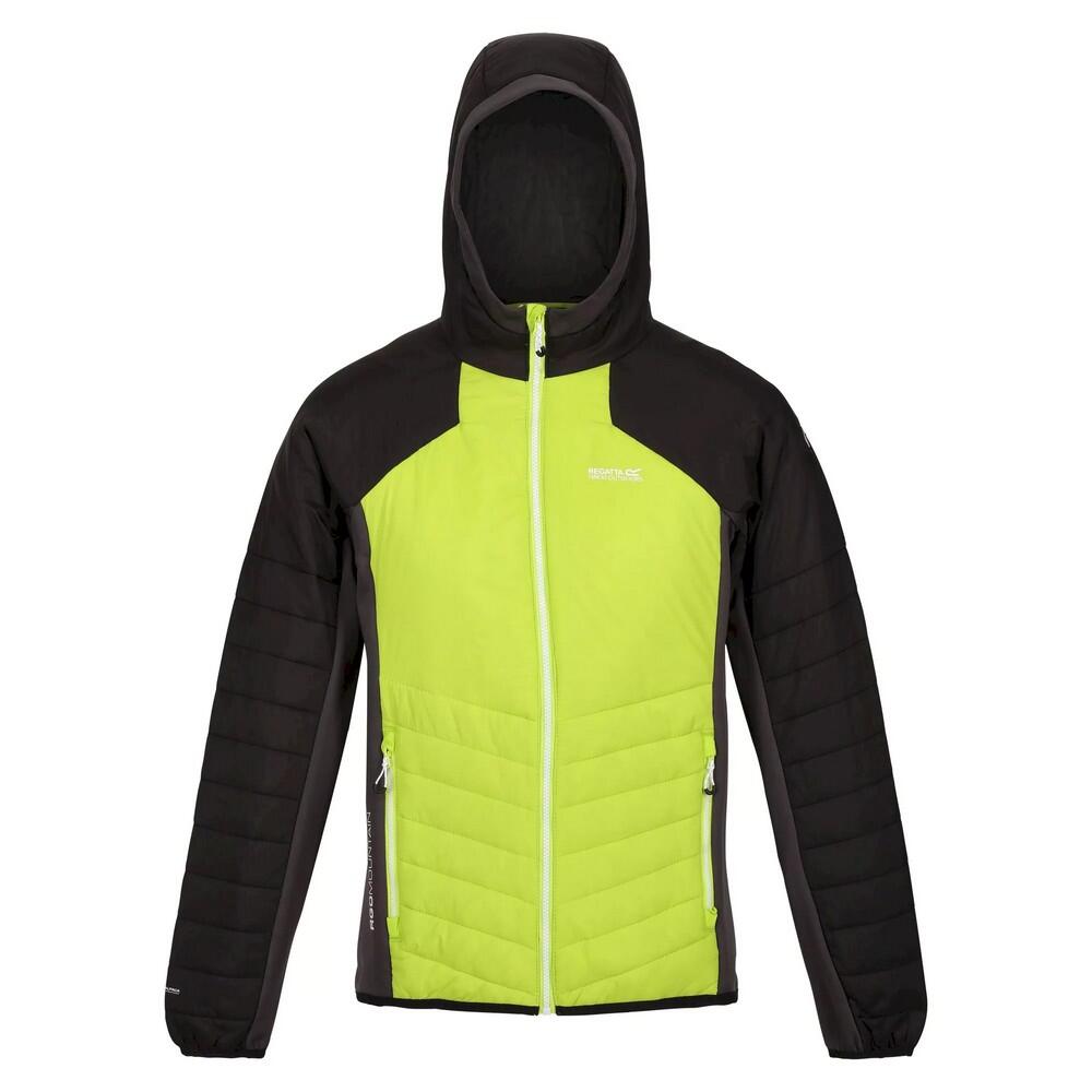 Mens Trutton Hooded Soft Shell Jacket (Bright Kiwi/Black)