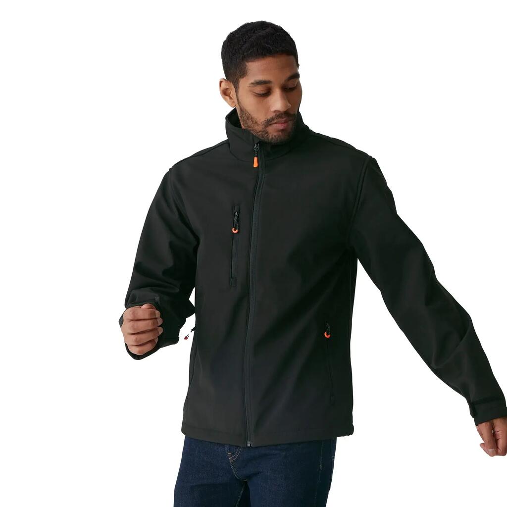 Mens Thermogen Heated Soft Shell Jacket (Black)
