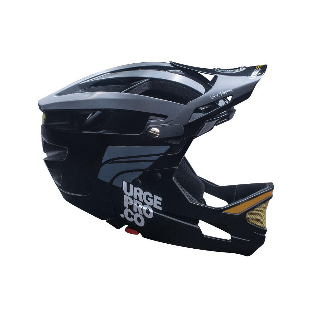 Sierra Gringo Mountain Bike Helmet with Removable Chin Guard, Black