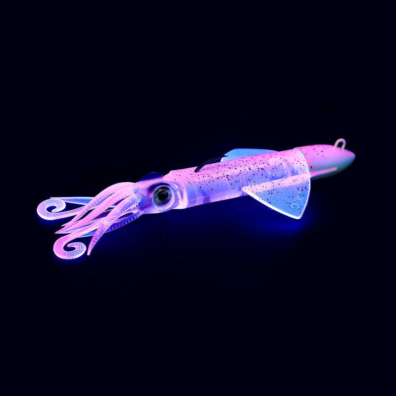 Vinilo Pesca Jigging Spinning JLC Xipi Evo Transparent UV Glow 130 g 17 cm