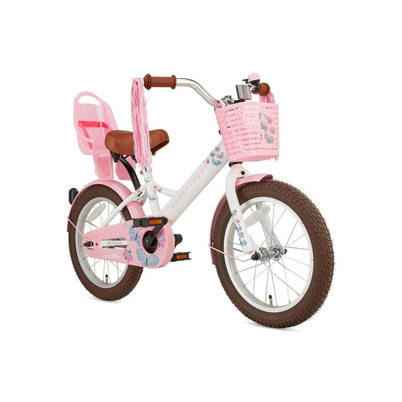 SuperSuper Little Miss Kinderfiets - 16 inch - Wit