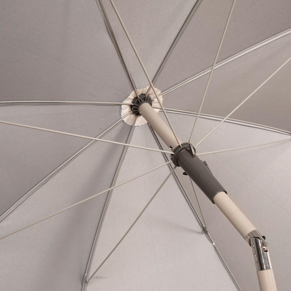 Aktive Grand parasol inclinable bleu 220 cm UV50 5/7