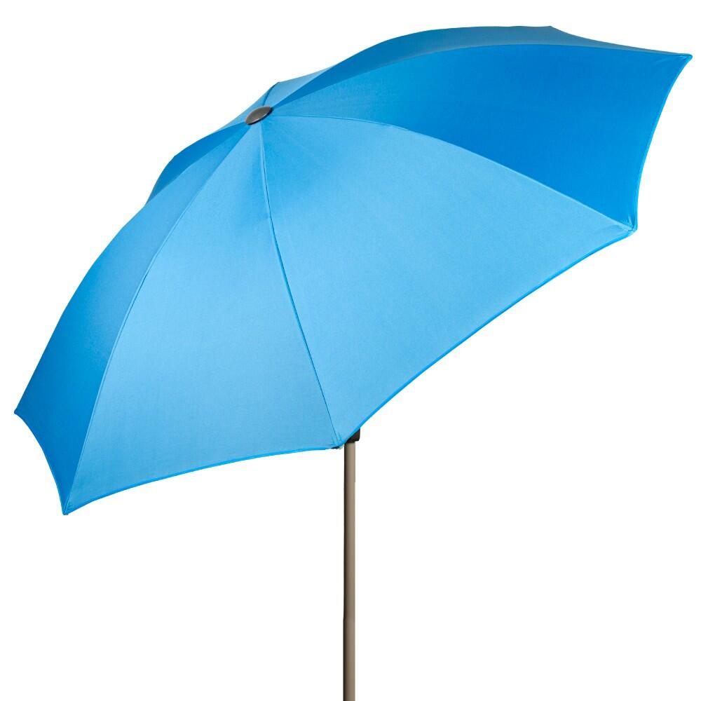 AKTIVE Aktive Ombrellone 8 pali 220 cm blu con appendino