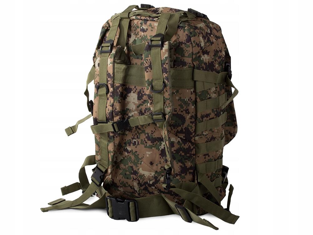 Mochila táctica de supervivencia con estampado de camuflaje, 48,5 litros 6/7