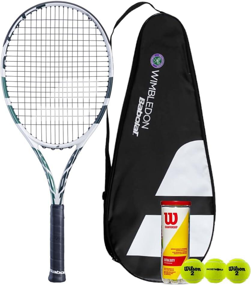 BABOLAT Babolat Boost Drive Wimbledon Tennis Racket, Cover & Balls