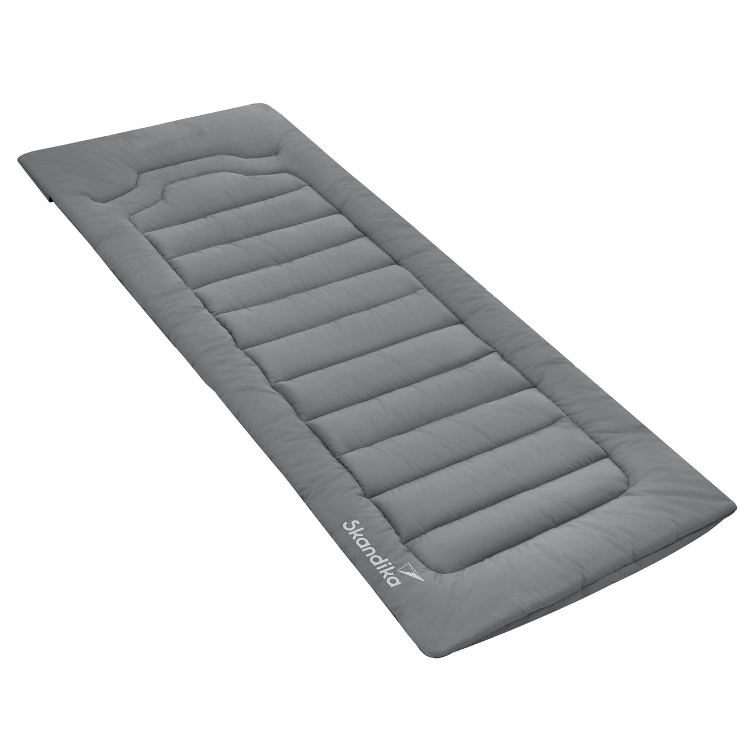 Skandika - Surmatelas Pour Lits De Camp - 223 X 76 Cm - Camping - Protection - Coussin - Lit De Camps - Gris - Taille Unique - Decathlon