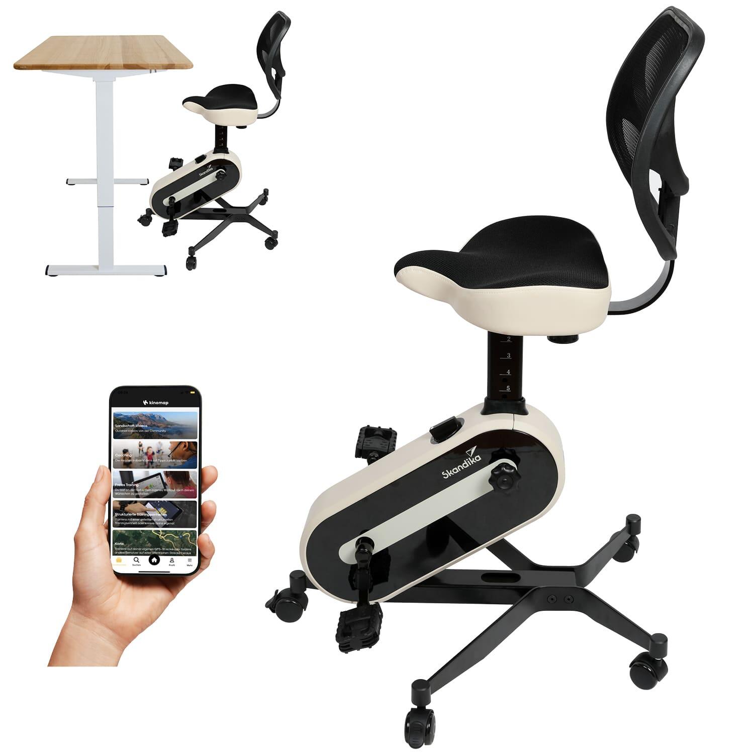 Rower stacjonarny biurkowy Office Bike magnetyczny regulowany do wysokości blatu