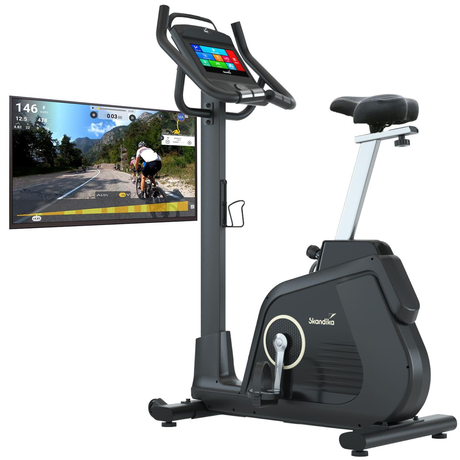 Rower stacjonarny treningowy Cykling P14 z dotykowym wyświetlaczem, magnetyczny