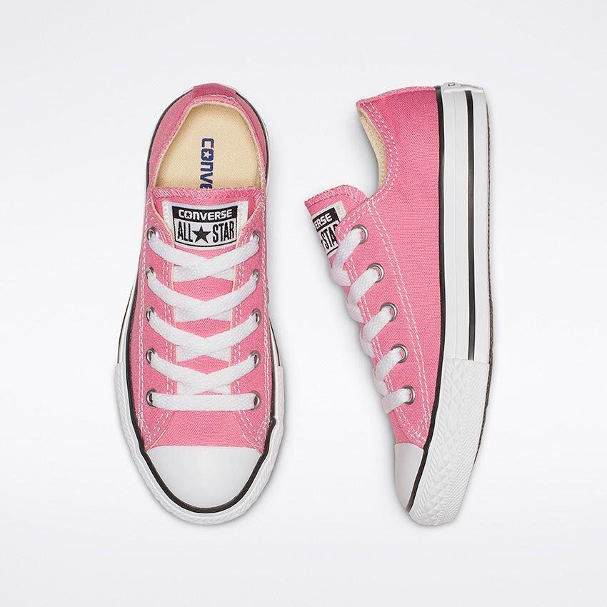 Zapatillas Casual Para Niños Converse Chuck Taylor All Star Rosa Transpirables 5/7