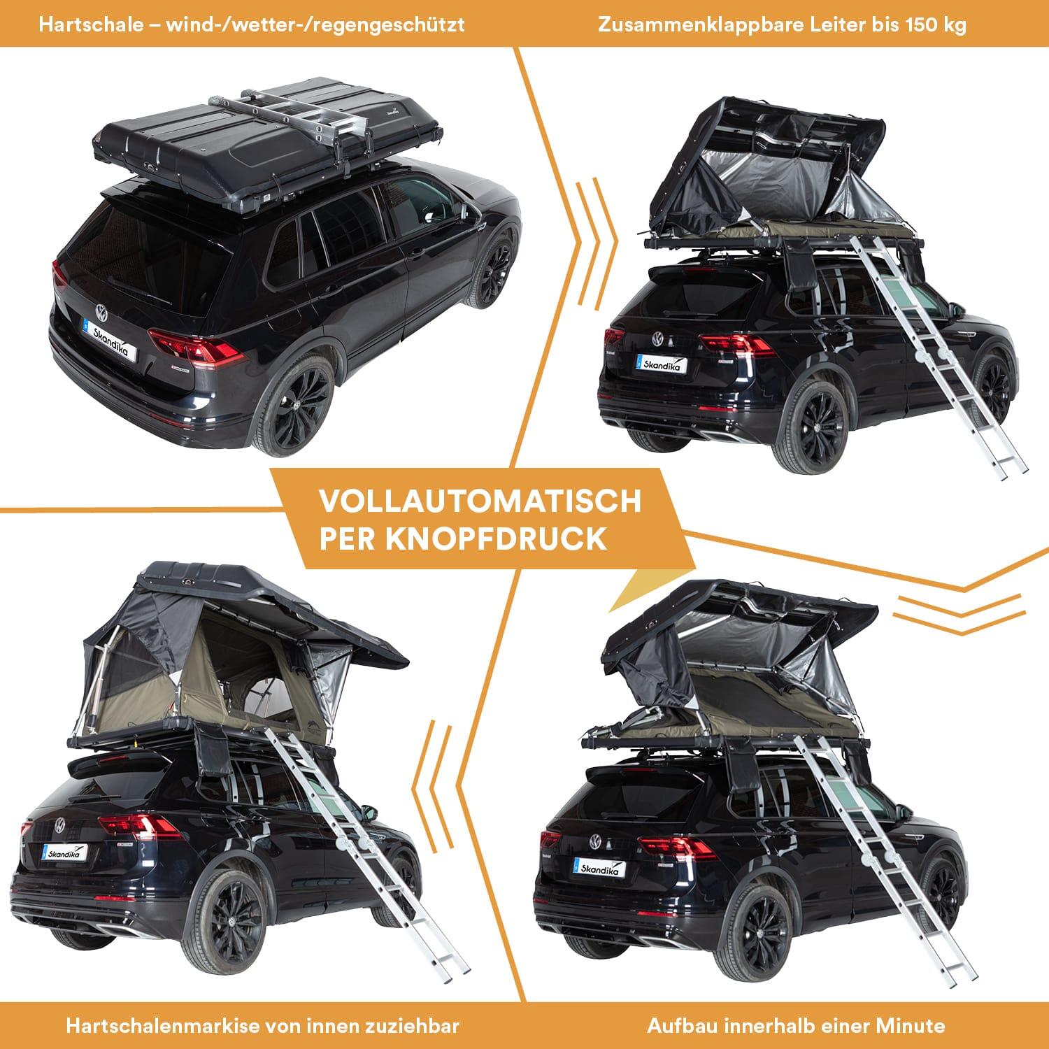 Dachzelt Auto Wildland | Autodachzelt Hartschale für 2 Personen 2/7