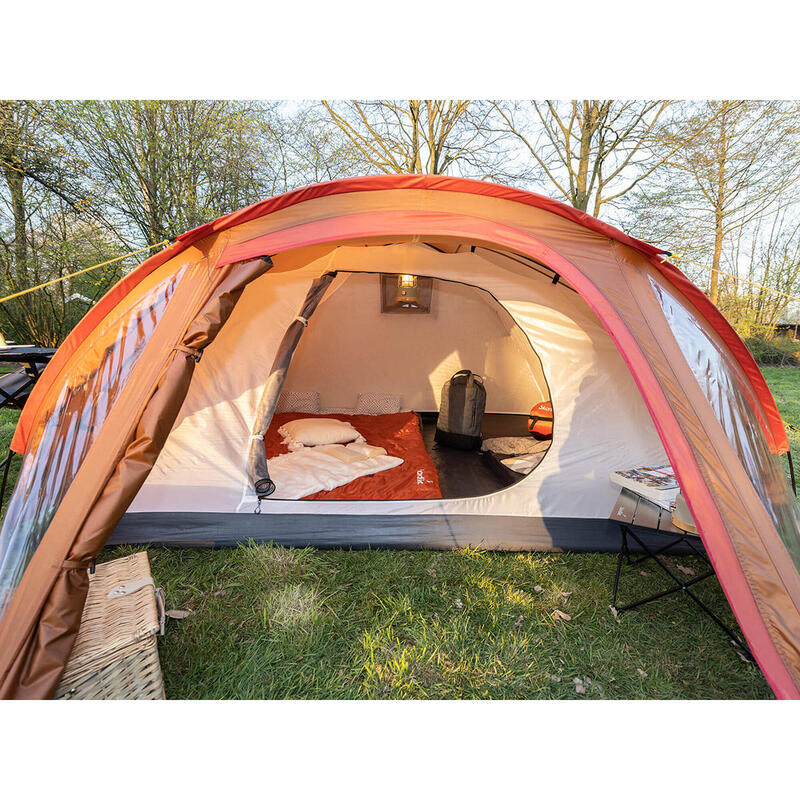 Koepeltent Larvik 4 - Trekking Tent voor 4 personen - Camping tent met veranda