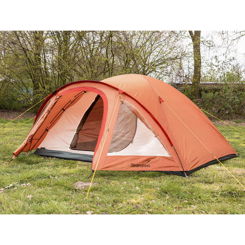 Koepeltent Larvik 4 - Trekking Tent voor 4 personen - Camping tent met veranda