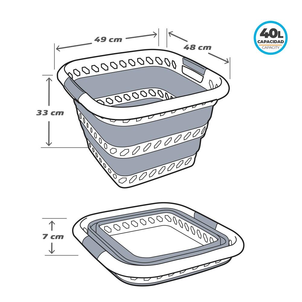 Aktive Panier pliant carré polyvalent 40 litres 4/7