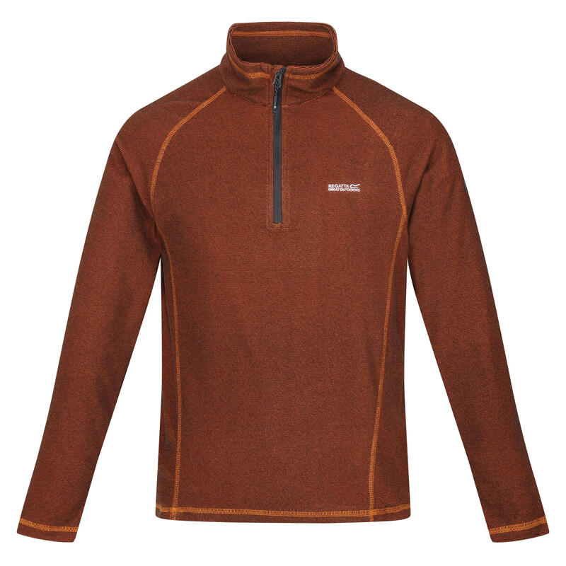 Great Outdoors  Heren Montes Fleece Sweater met Trechter Nek (Verbrand koper)