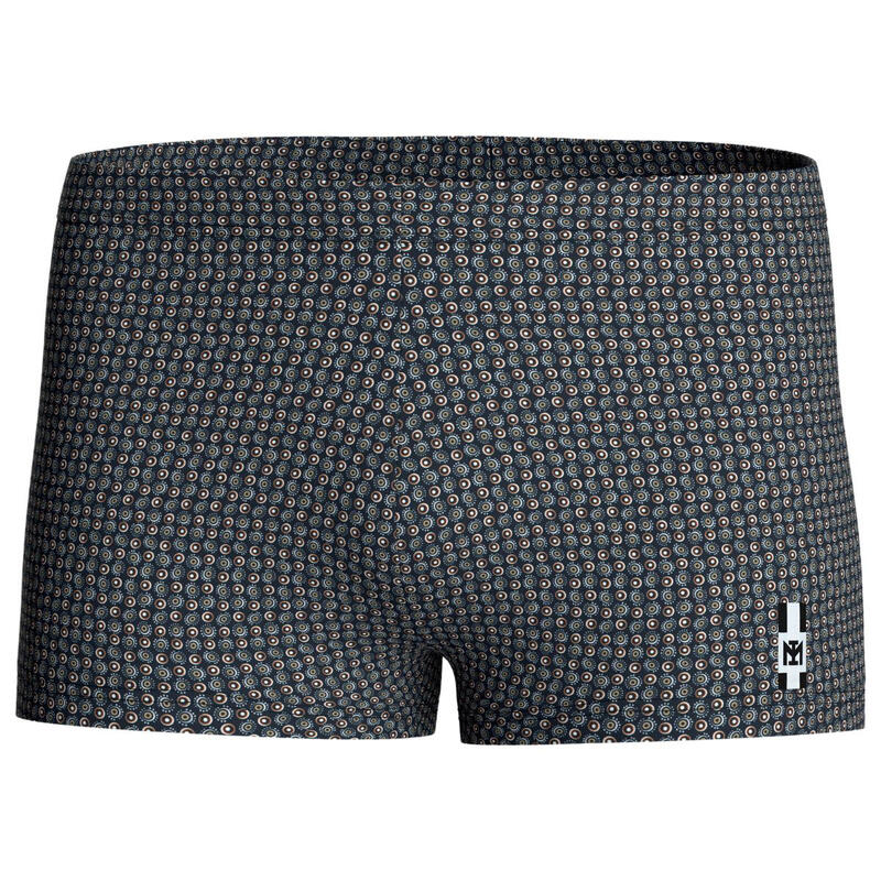 Boxer de bain pour homme couleur bleu imprimé abstrait