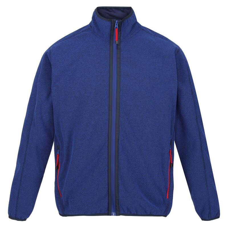 Heren Kinwood Full Zip Fleecejack (Sterk Blauw/Nieuw Royal)