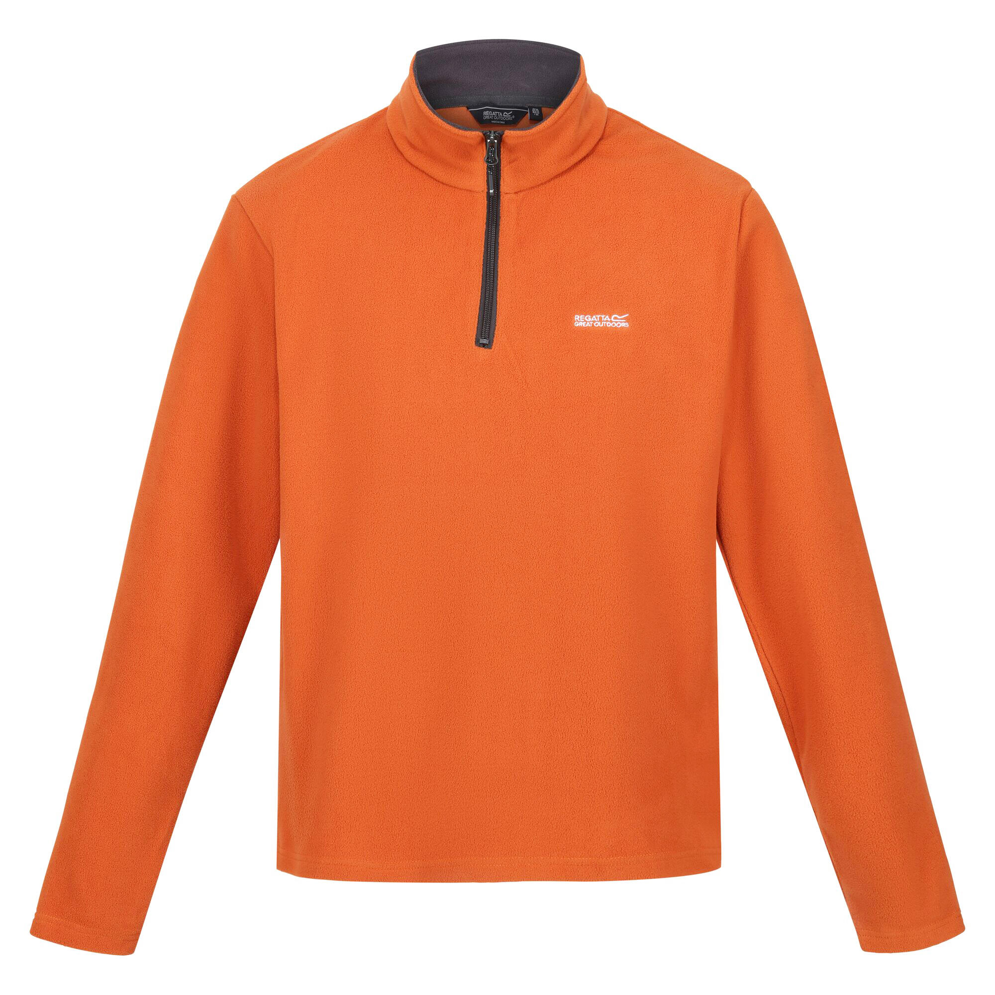 Great Outdoors Mens Thompson Half Zip Fleece Top (Burnt Orange) 1/5