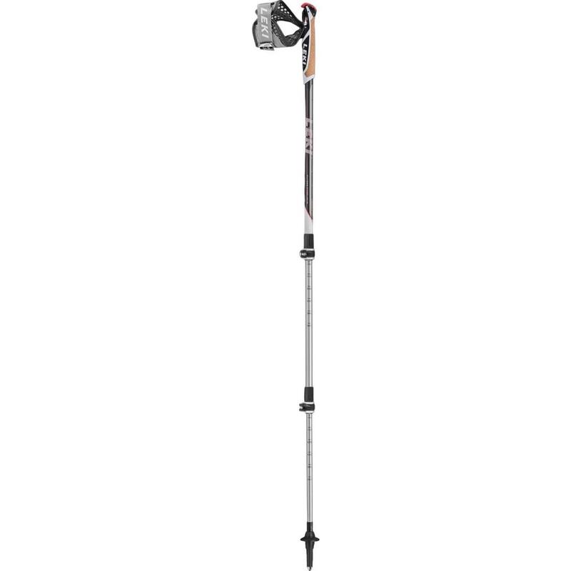 Baston de drumetie Poles Traveller Alu 90-130 cm - negru barbati