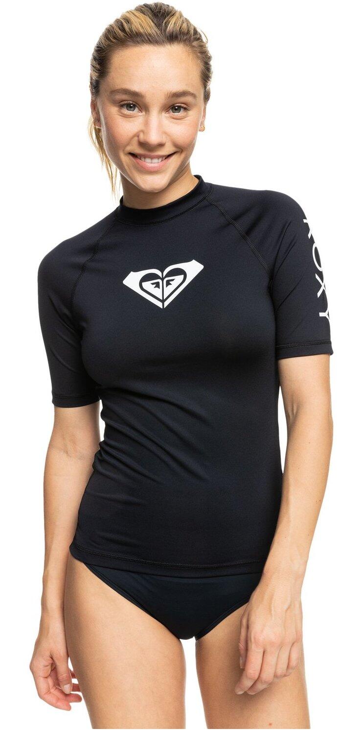 ROXY 2024 Whole Hearted Short Sleeve Rash Vest - Anthracite