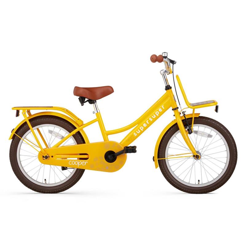 Vélo enfant SuperSuper Cooper Bamboo - 18 pouces - Jaune