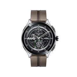 XIAOMI Smartwatch XIAOMI Watch 2 Pro 4G LTE Silver Case & Brown Leather Strap