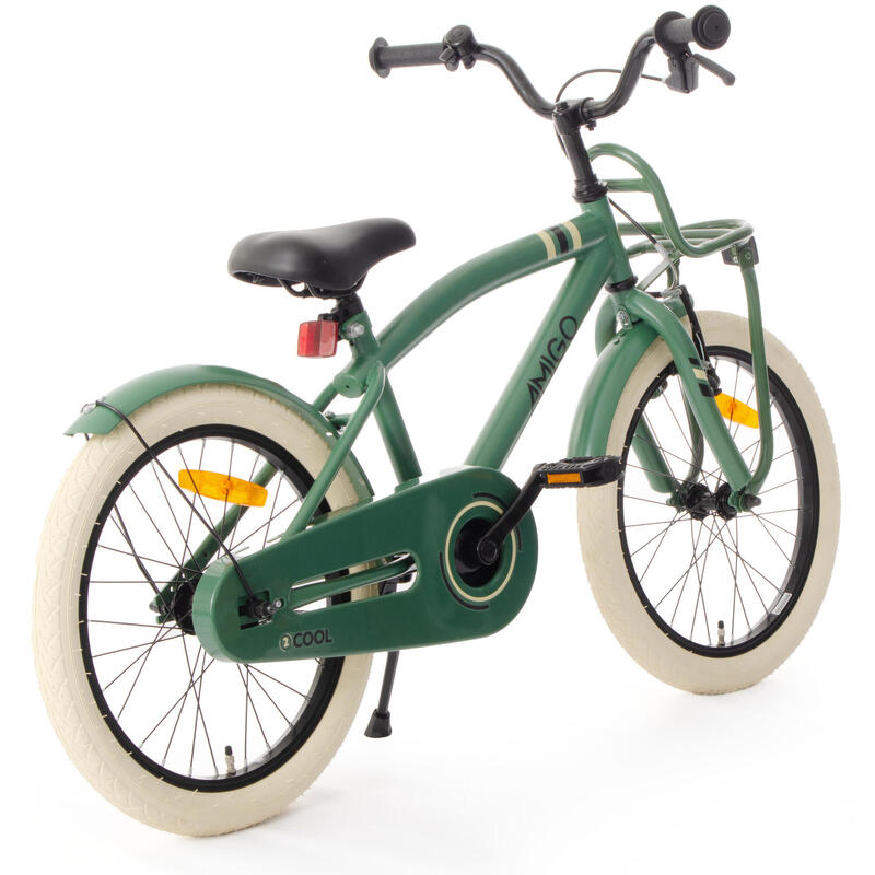 AMIGO Vélo garçon 2Cool 18 Pouces 28,5 cm Garçon Frein à rétropédalage Vert