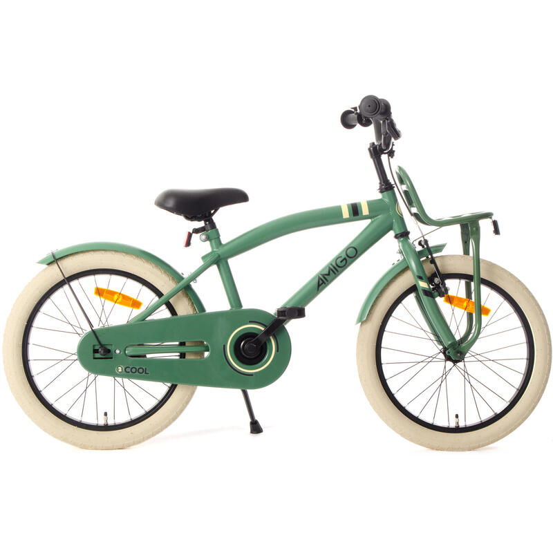 AMIGO Vélo garçon 2Cool 18 Pouces 28,5 cm Garçon Frein à rétropédalage Vert