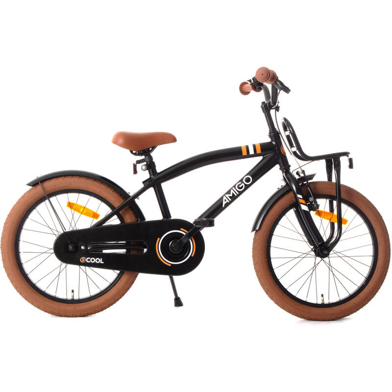 AMIGO Jongensfiets 2Cool 18 Inch 28,5 cm Jongens Terugtraprem Zwart