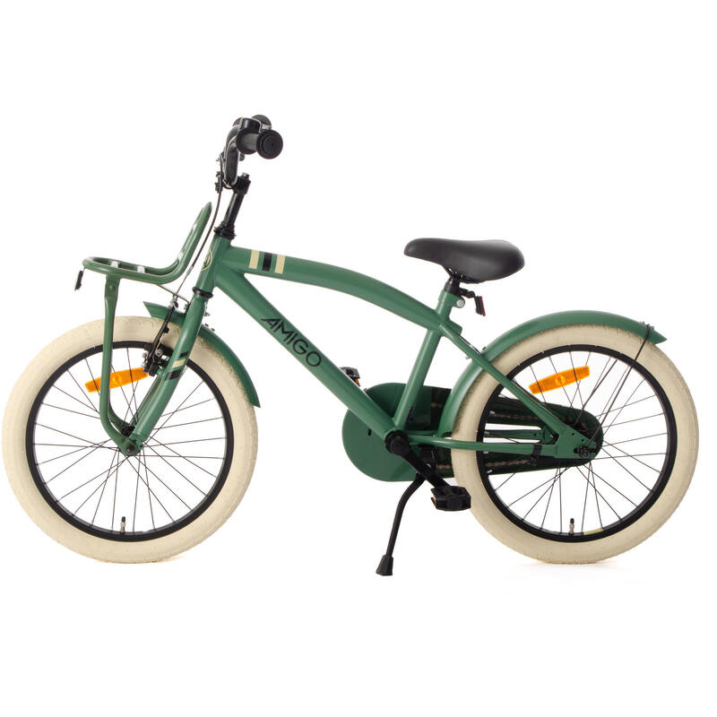 AMIGO Vélo garçon 2Cool 18 Pouces 28,5 cm Garçon Frein à rétropédalage Vert