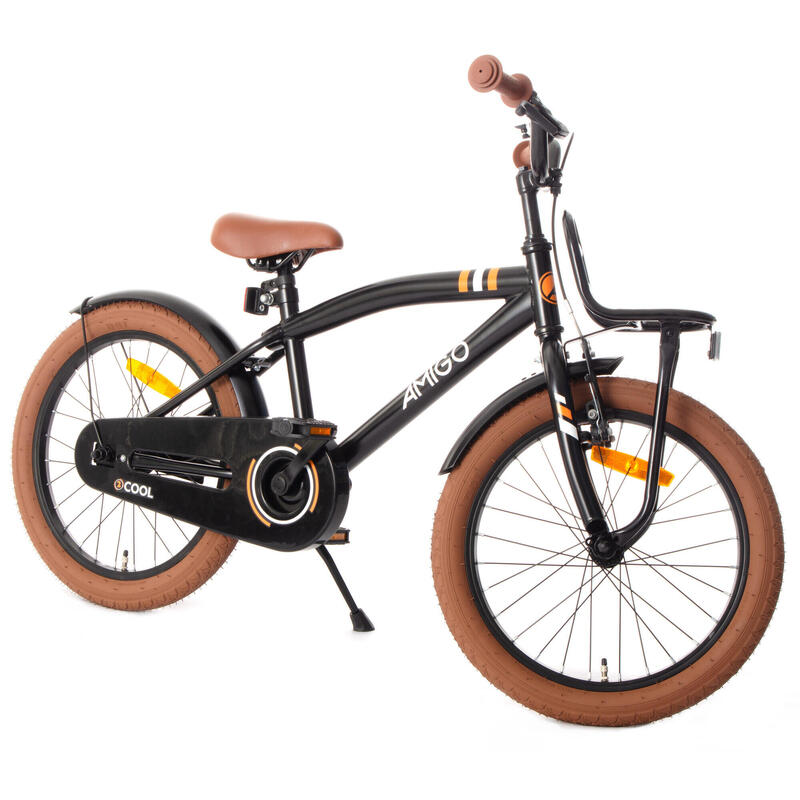 AMIGO Vélo garçon 2Cool 18 Pouces 28,5 cm Garçon Frein à rétropédalage Noir