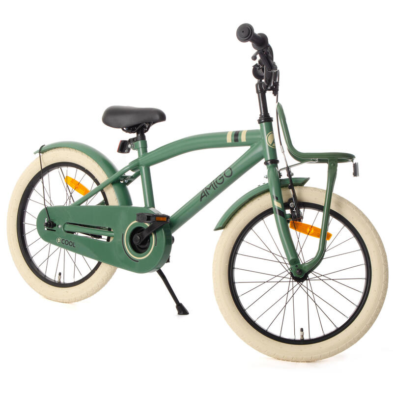 AMIGO Vélo garçon 2Cool 18 Pouces 28,5 cm Garçon Frein à rétropédalage Vert