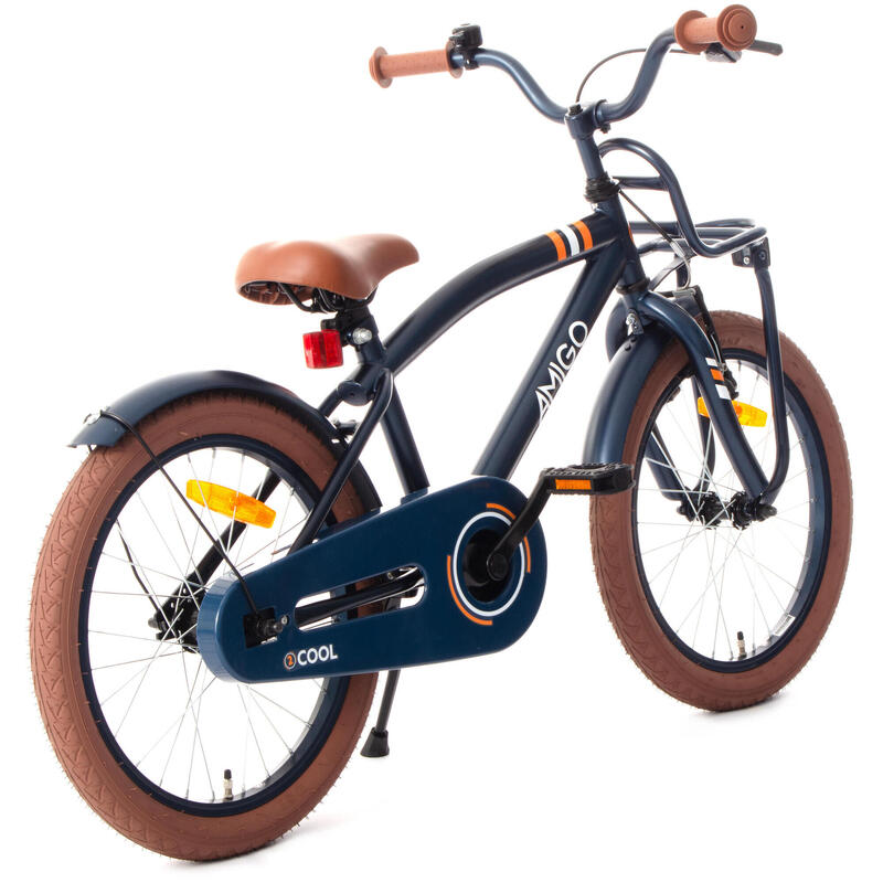 AMIGO Jongensfiets 2Cool 18 Inch 28,5 cm Jongens Terugtraprem Blauw