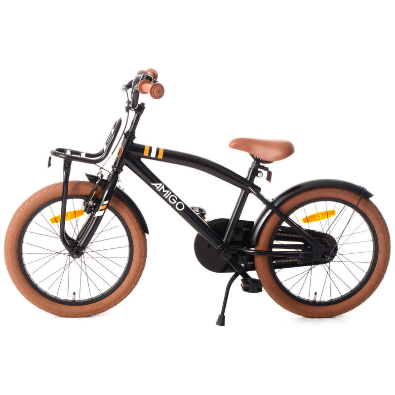 AMIGO Jongensfiets 2Cool 18 Inch 28,5 cm Jongens Terugtraprem Zwart