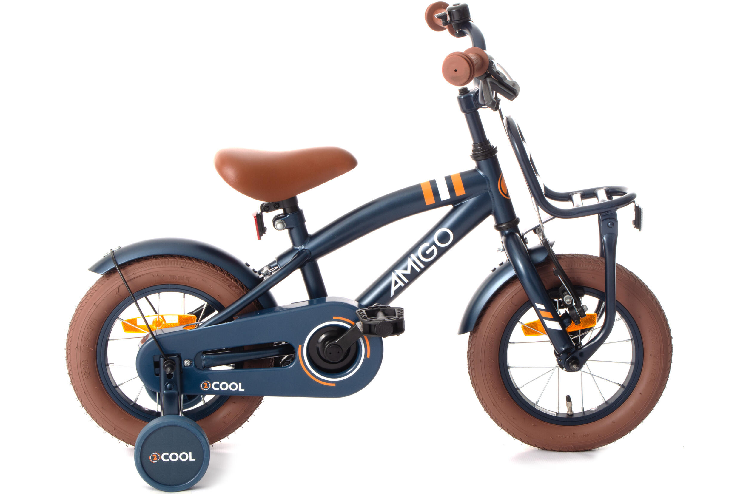 AMIGO AMIGO Jongensfiets 2Cool 12 Inch 21 cm Jongens Terugtraprem Blauw