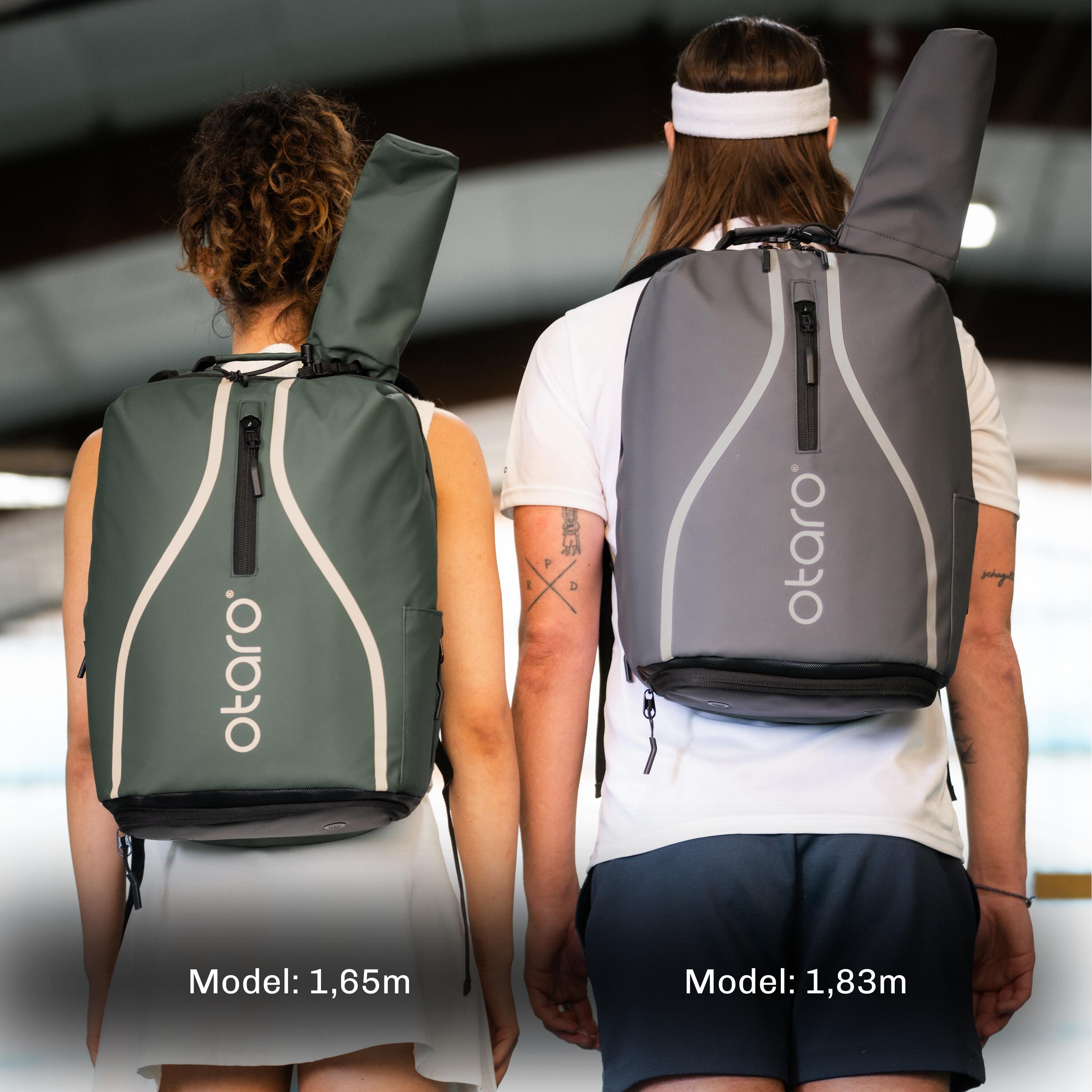 Tennisrucksack mit Schuhfach für 1-2 Schläger | Classic 32L Wimbledon Grün 2/8