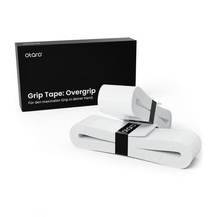 Griffband für Tennis: Overgrip 2 Stk.| plastikfrei verpackt - schwarz