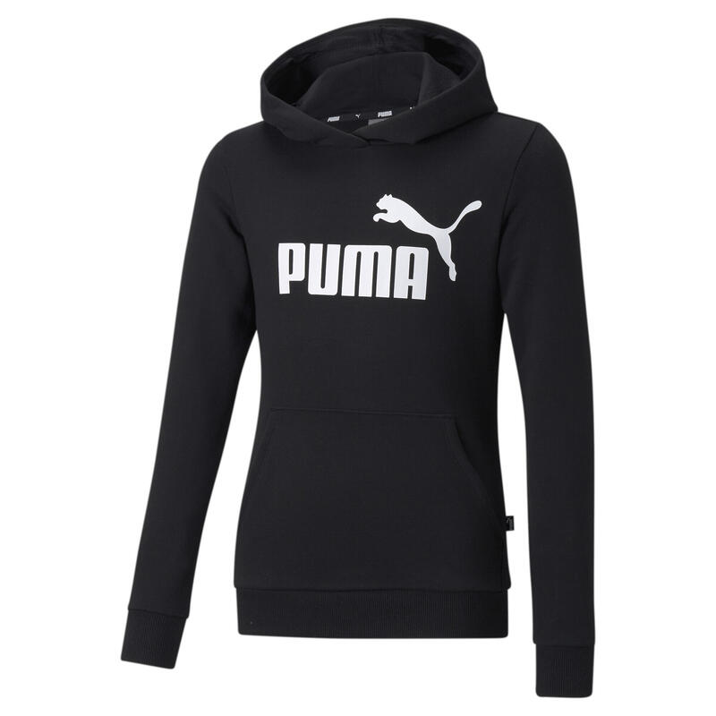 Felpa con cappuccio Essentials Logo Youth PUMA Black