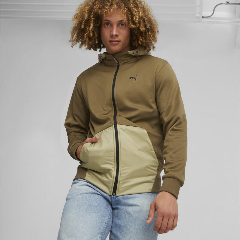 Sudadera con cremallera OPEN ROAD Hombre PUMA Chocolate Chip Brown