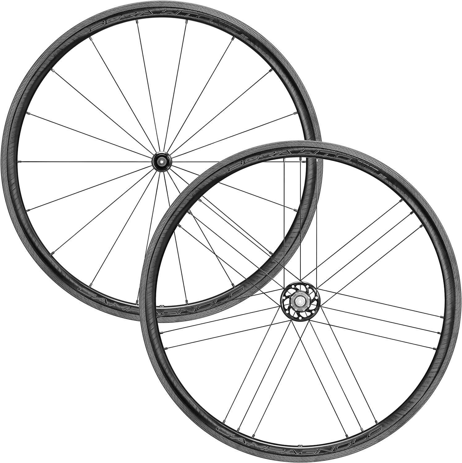CAMPAGNOLO Fietswiel Campagnolo Bora Wto 33 2Wf Dark Tuebeless Ready Shimano