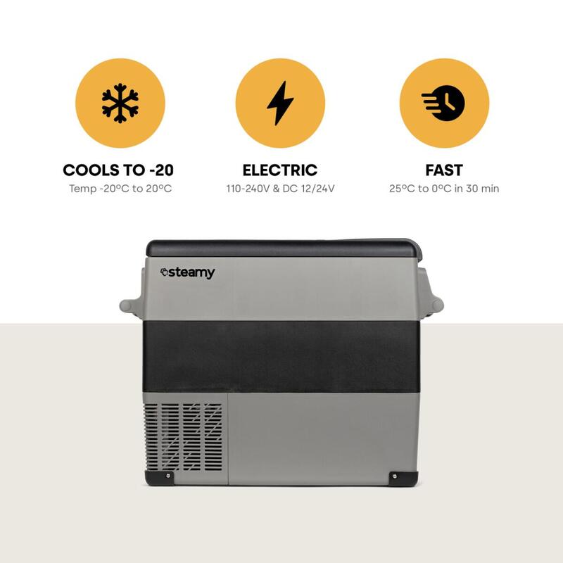 Steamy Single Zone Elektrische Compressor Koelbox 49 Liter