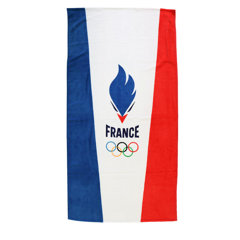 Serviette de bain 75x150 cm coton Jeux Olympiques - Oly Drapeau