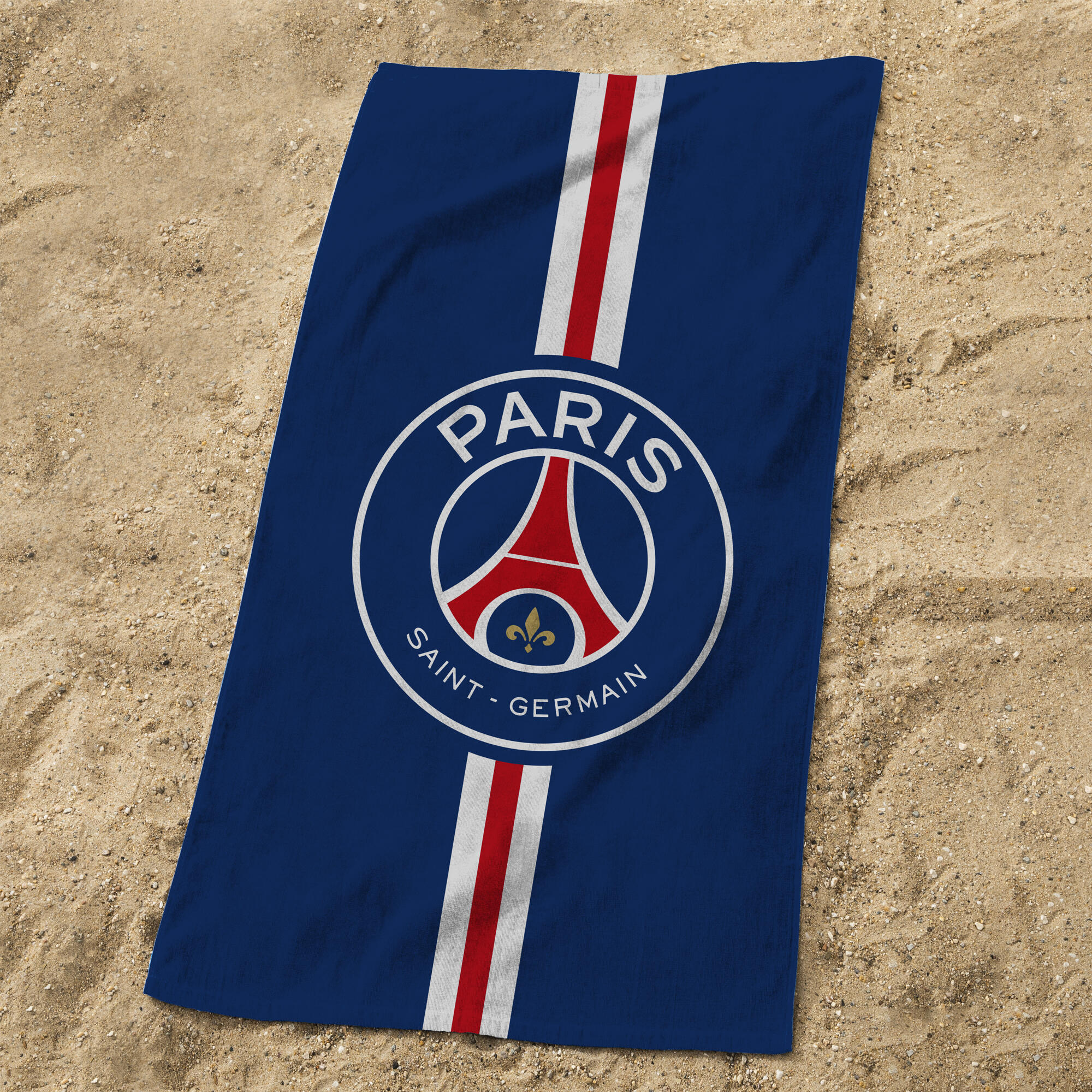 Serviette de bain 75x150 cm 100% coton football Paris - Hechter 2/4