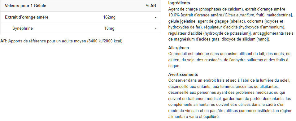 Synéphrine - Synephrine - 60 Gélules 2/5