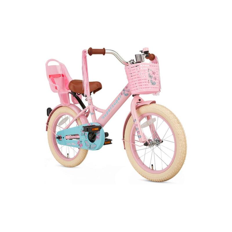 Vélo enfant SuperSuper Little Miss - 16 pouces - Rose