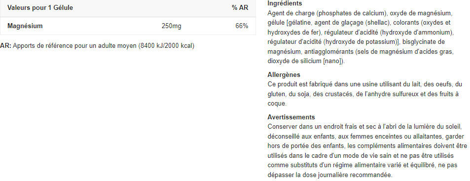 Magnésium - Magnesium + Chelate - 60 Gélules 2/5