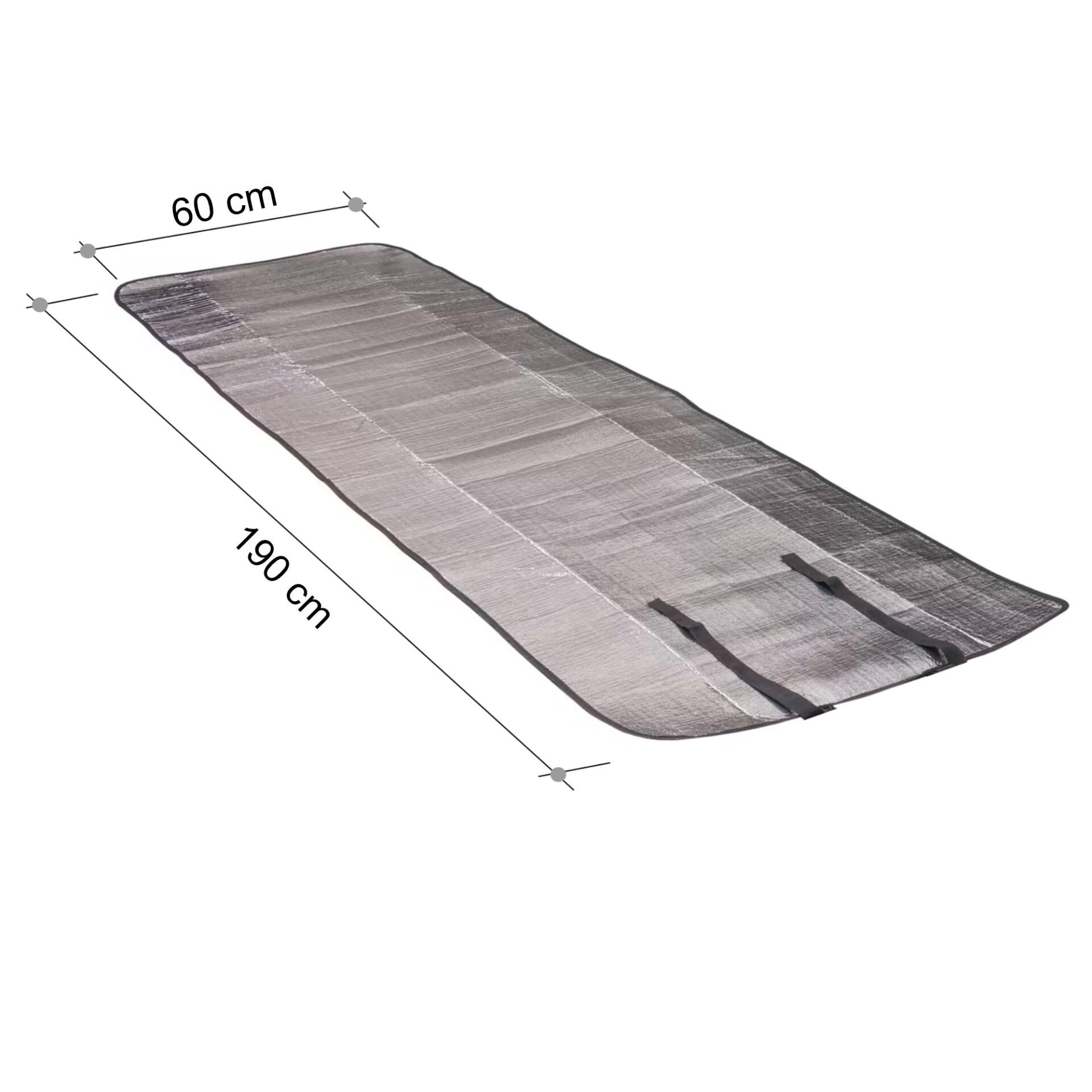 Isomatte Alu beschichtet Isoliermatte 190 cm x 60 cm Matte 3 Lagig 110 g 3/5