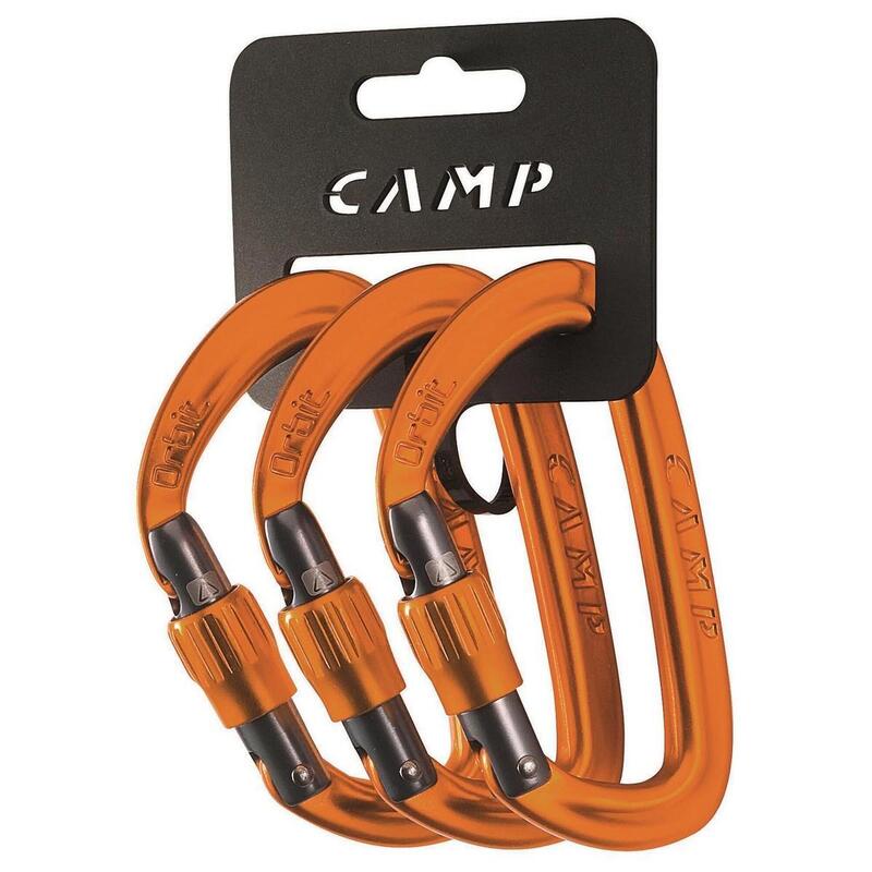 Zestaw ultralekkich karabinków wspinaczkowych CAMP Orbit LOCK 3